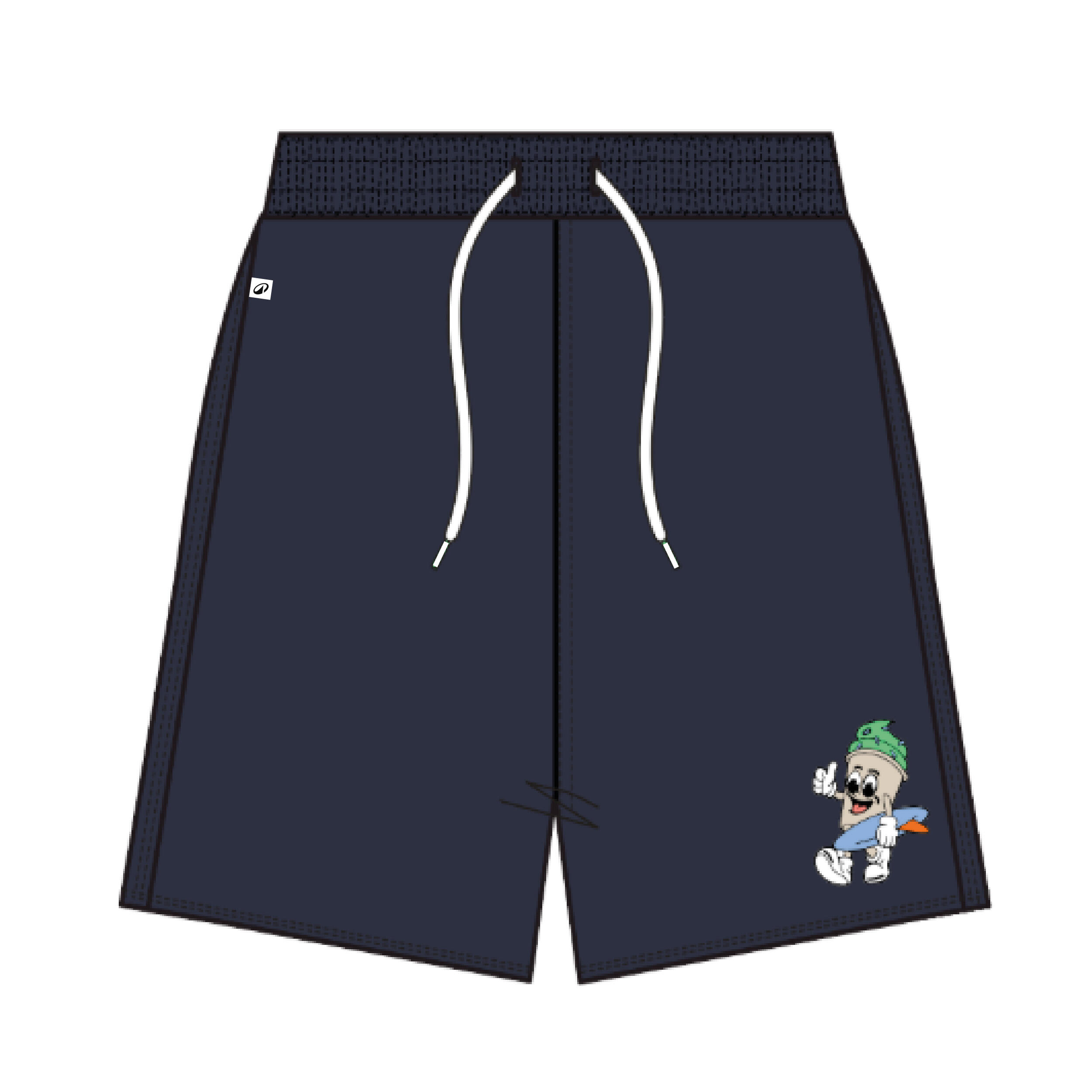 Calções de banho surf criança, 100 textura azul marinho 12/17