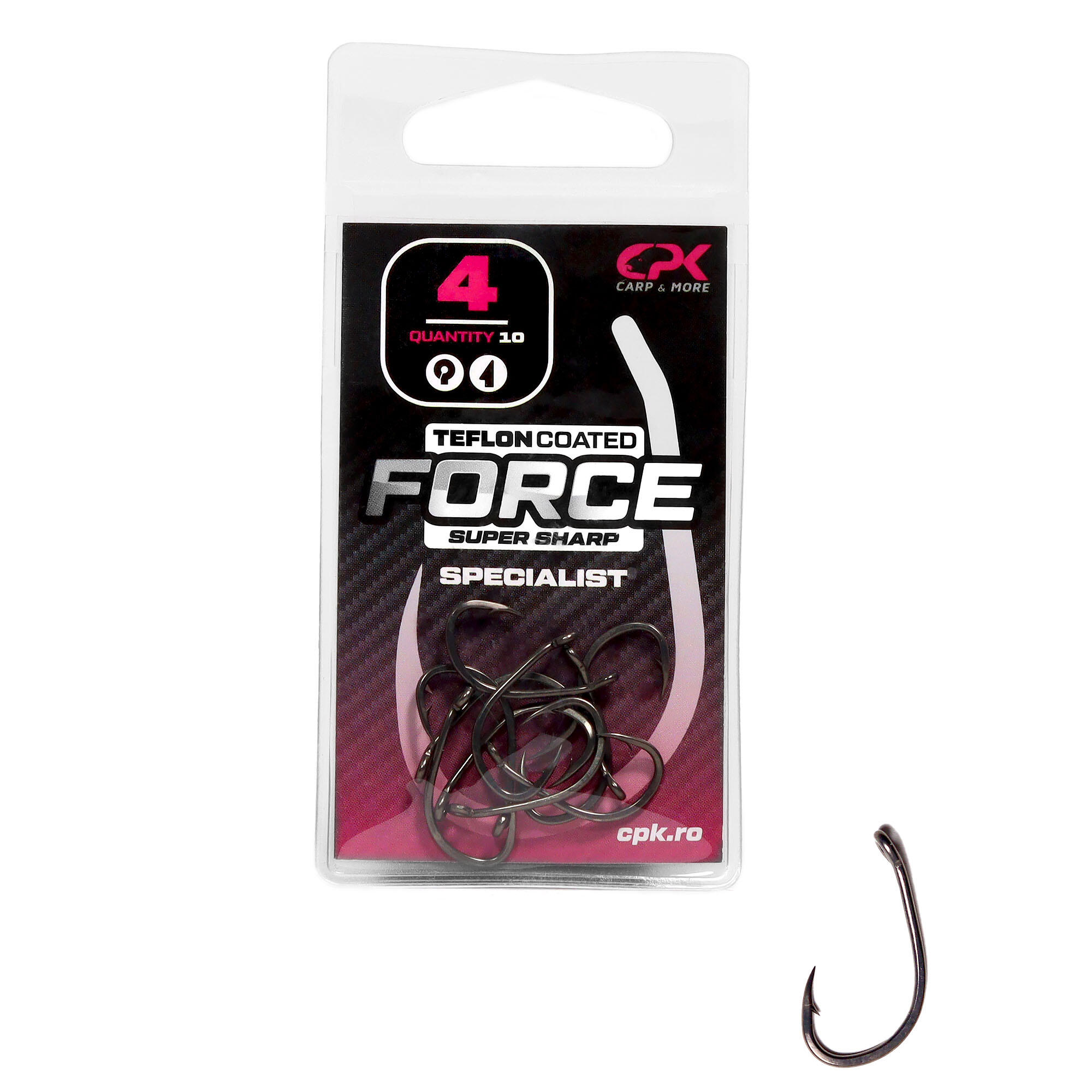 Carlige CPK FORCE TEFLON HOOKS SPECIALIST 10buc/plic