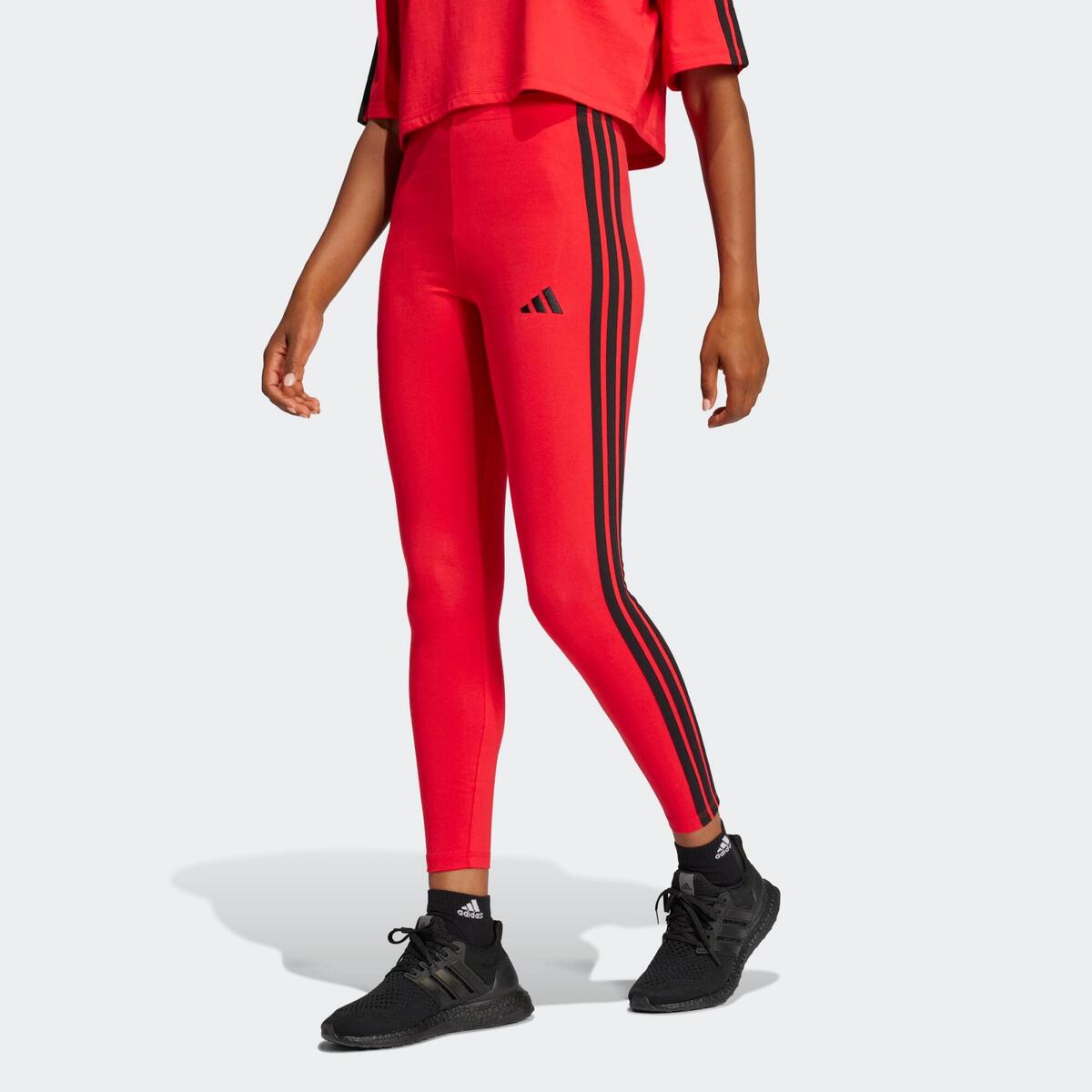 Legging de fitness femme, rouge