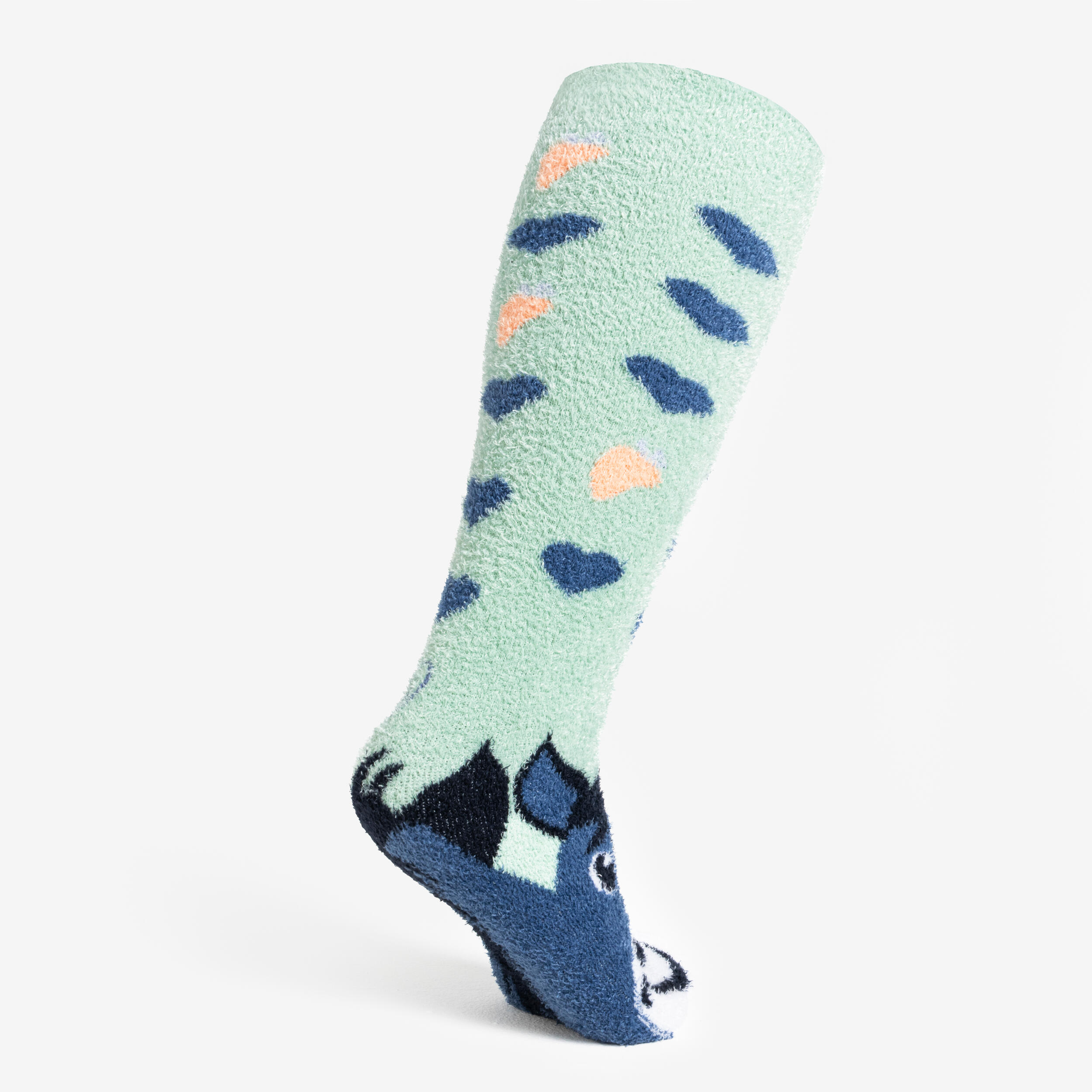 Chaussettes chaudes équitation Taille 32 -37 SWEET & WARM - vert celadon 3/4