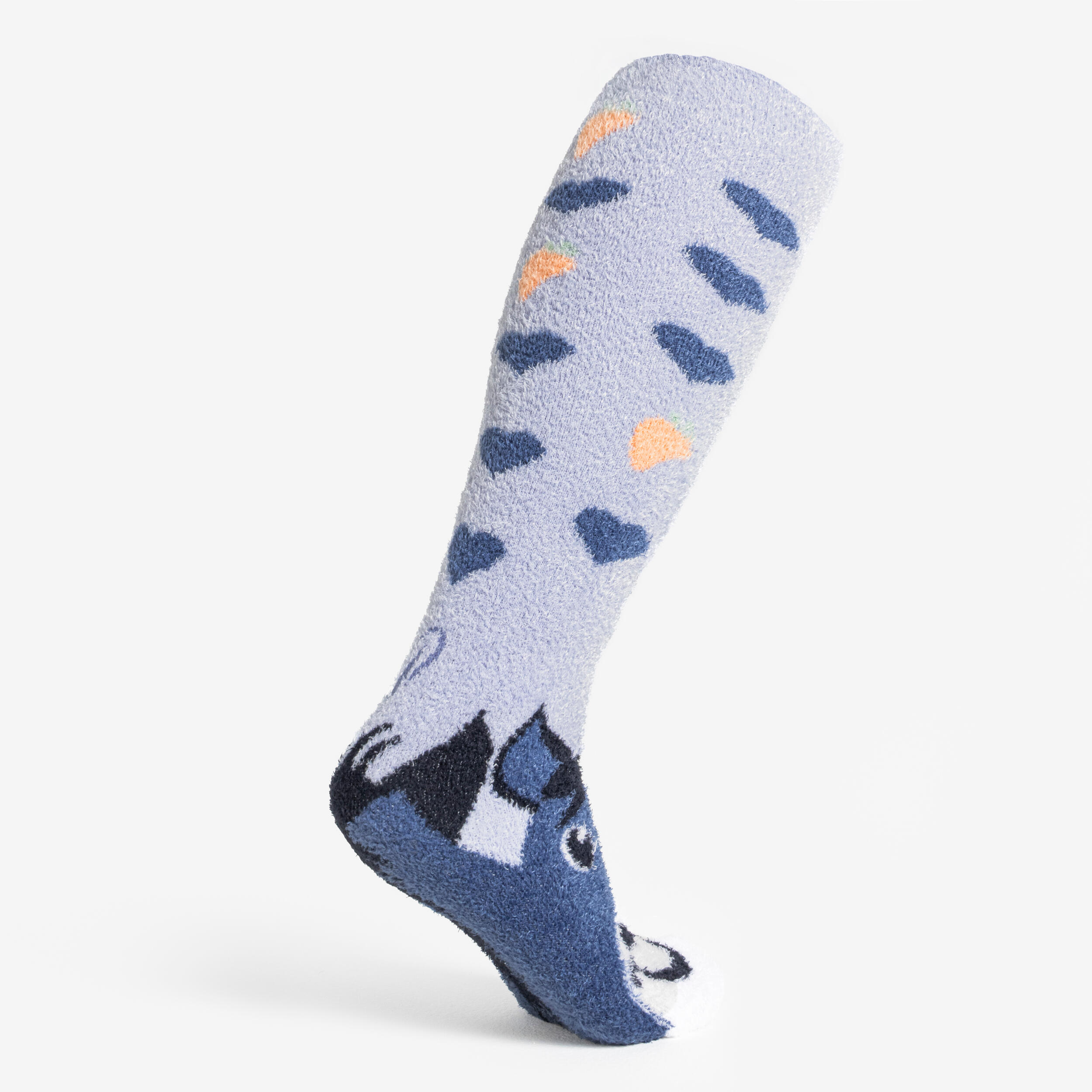 Chaussettes chaudes équitation Taille 32 -37 SWEET & WARM - violet tendre 3/4
