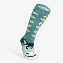 Chaussettes chaudes équitation Taille 32 -37 SWEET & WARM - vert cendré