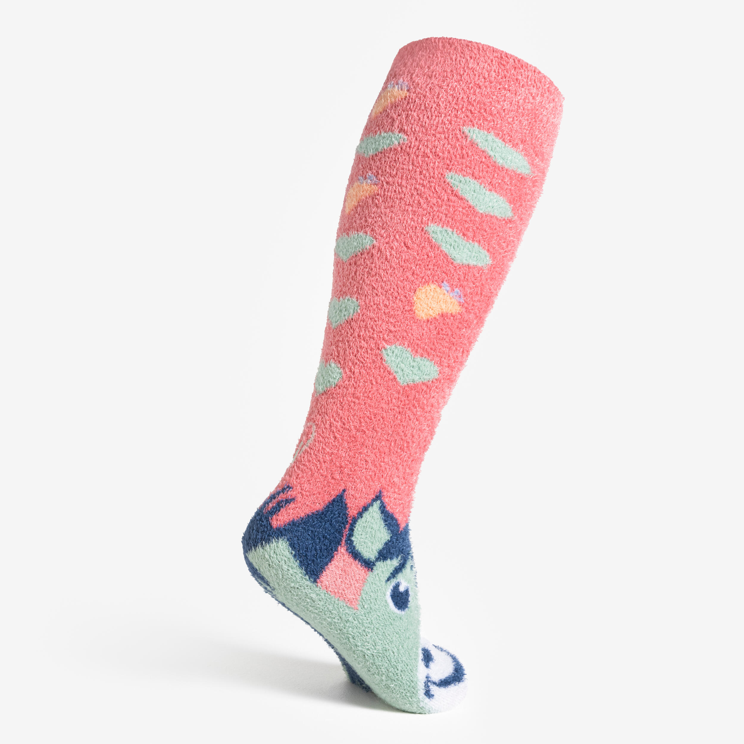 Chaussettes chaudes équitation Taille 32 -37 SWEET & WARM - rose litchi 3/4