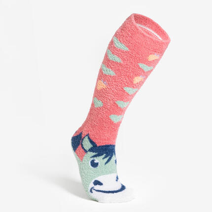 Chaussettes chaudes équitation Taille 32 -37 SWEET & WARM - vert cendré