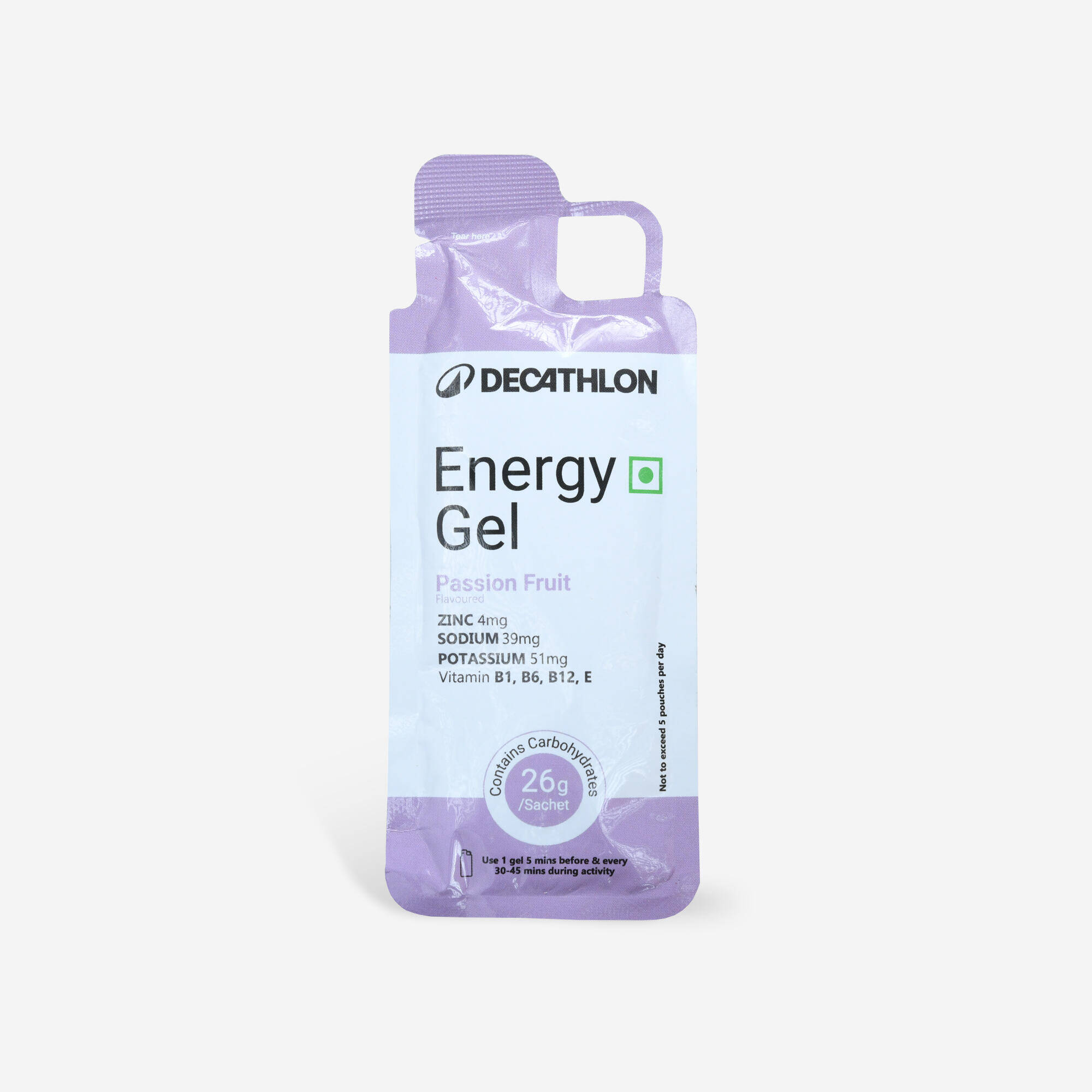Energy Gel for Sports with 27g Carbohydrates - Passion Fruit Flavored -  5