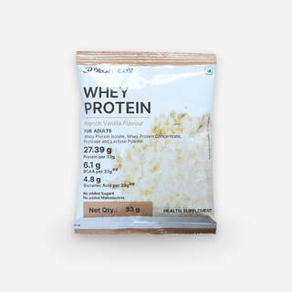 French Vanilla Flavored Whey Protein Concentrate 27.39 g - Pack of 1 (33g)
