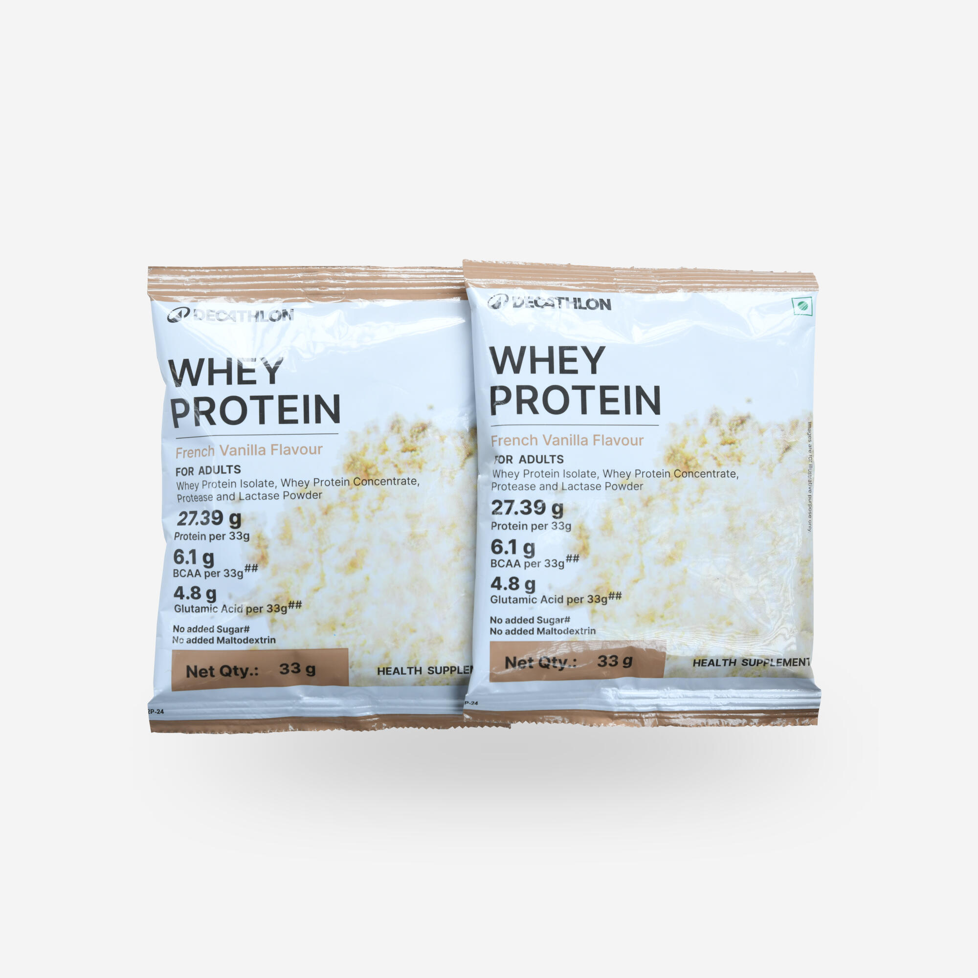 French Vanilla Flavored Whey Protein Concentrate 27.39 g - Pack of 1 (33g)