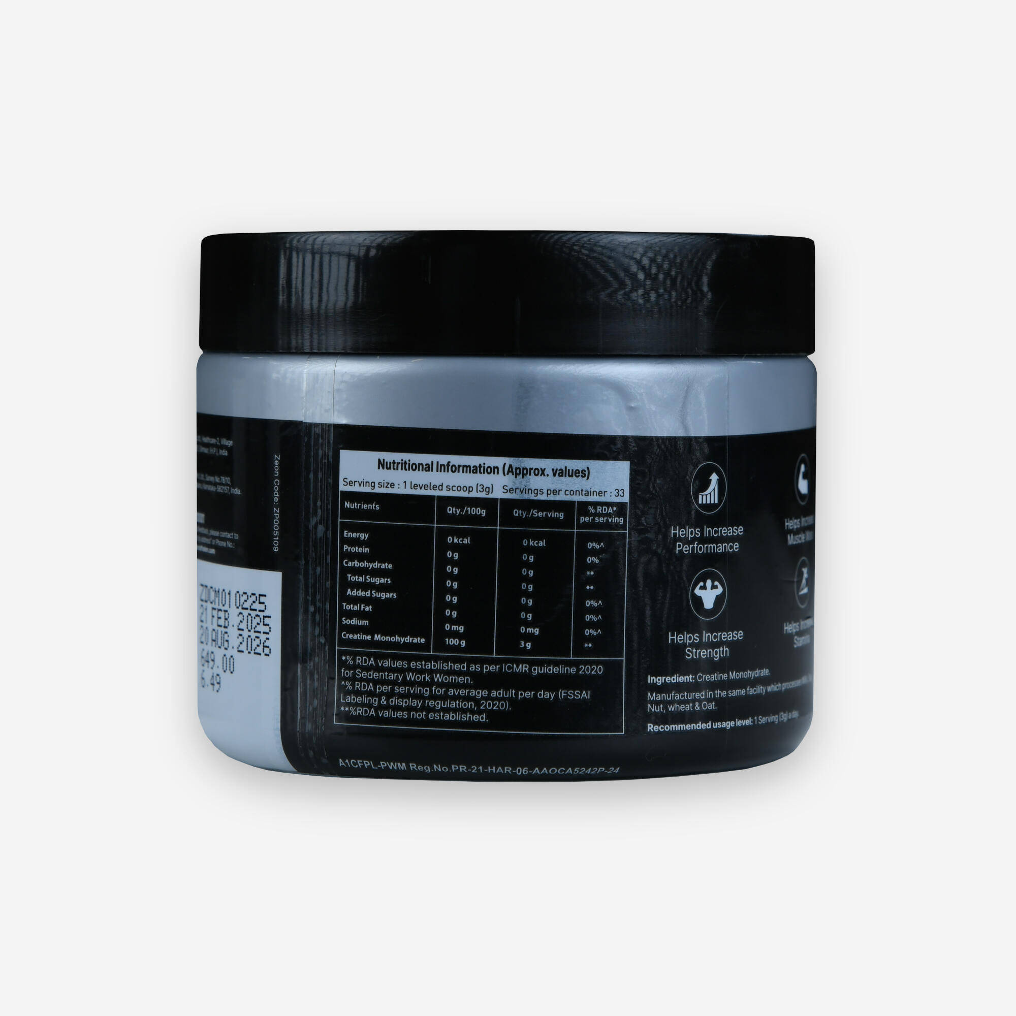 Creatine monohydrate - 100g -  3