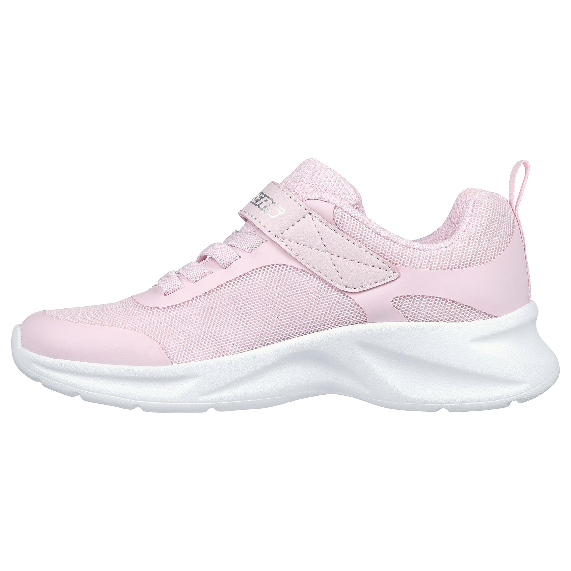 Încălțăminte sport, cu șiret și benzi cu arici Skechers Dynamatic Roz fete