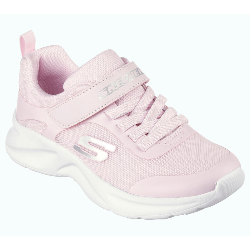 Încălțăminte sport, cu șiret și benzi cu arici Skechers Dynamatic Roz fete