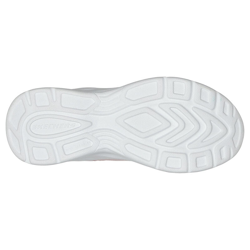 Încălțăminte sport, cu șiret și benzi cu arici Skechers Dynamatic Roz fete