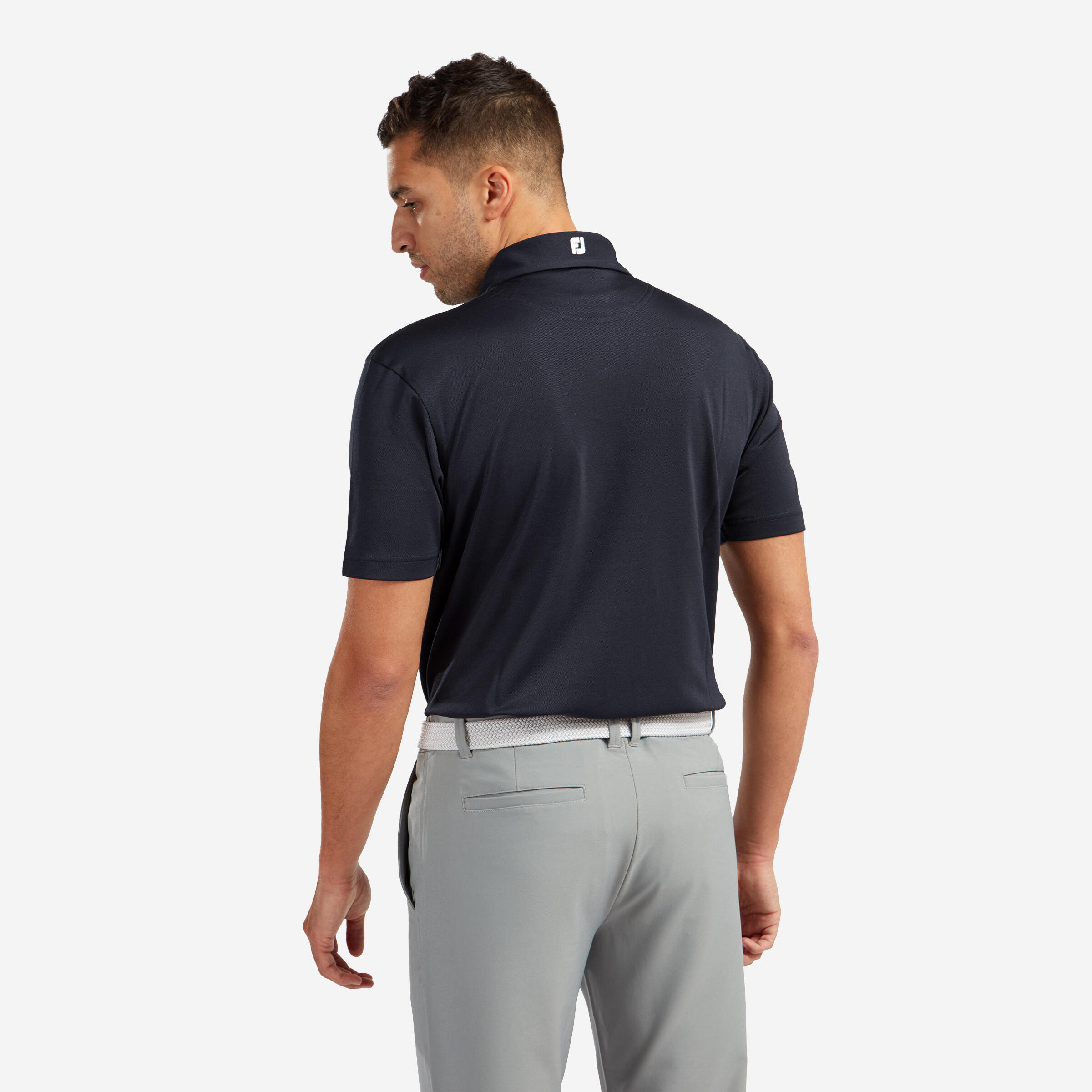 Polo de golf tejido elástico, Footjoy azul marino 2/3