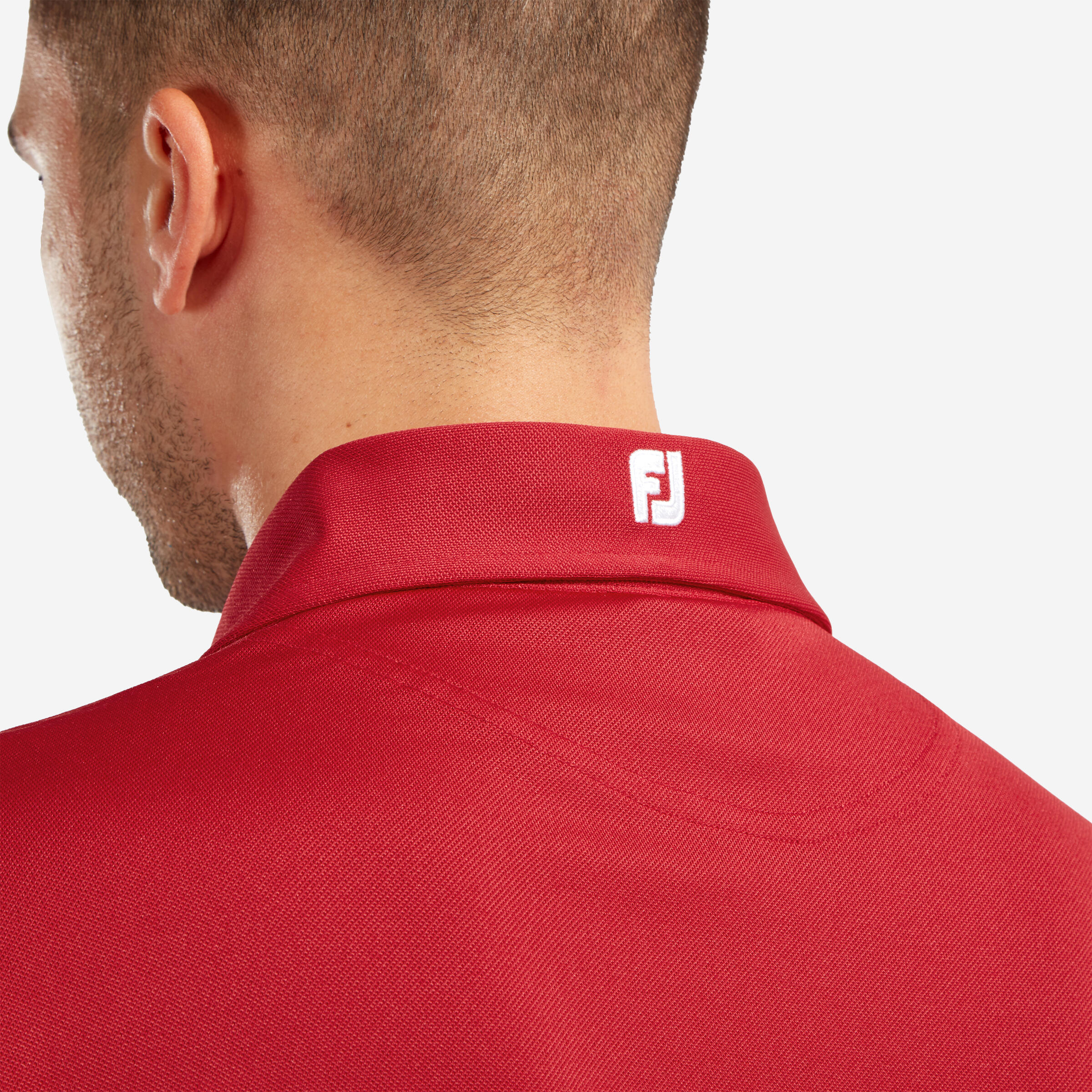 Polo de golf teixit elàstic, Footjoy vermell 3/3