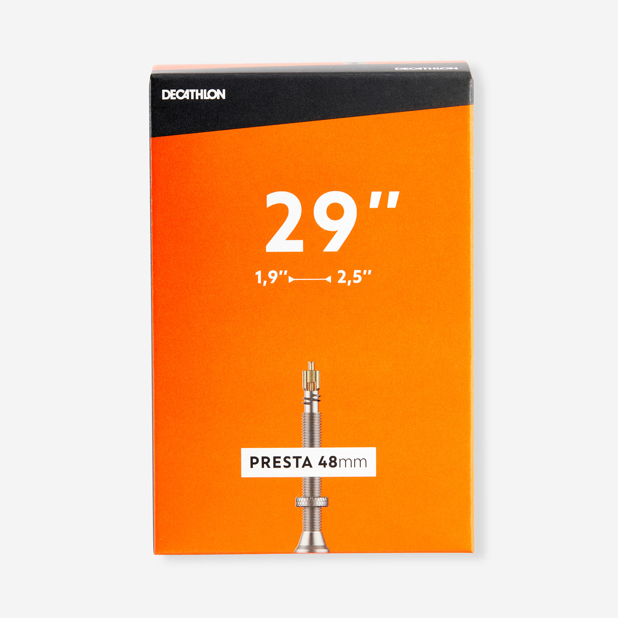 29x1.9/2.5 mm Presta Valve Inner Tube 48 mm