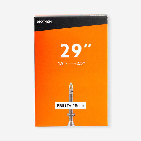 Dętka rowerowa B'twin 29x1,9/2,5 wentyl Presta 48 mm