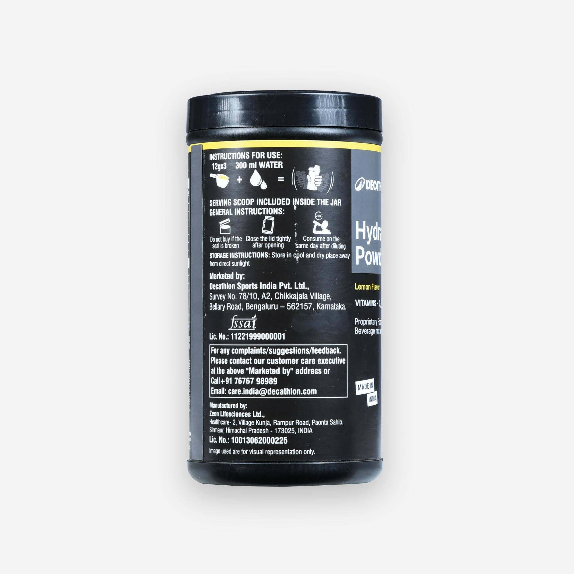 Hydration Powder 500gm - Lemon -  4