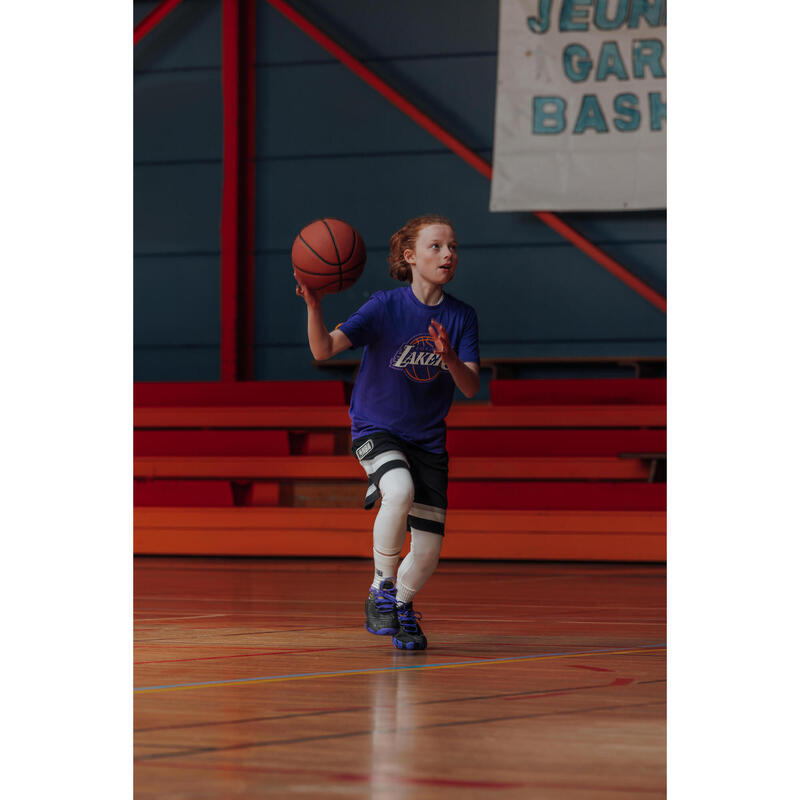 Colanți pentru baschet 3/4 NBA Alb Copii