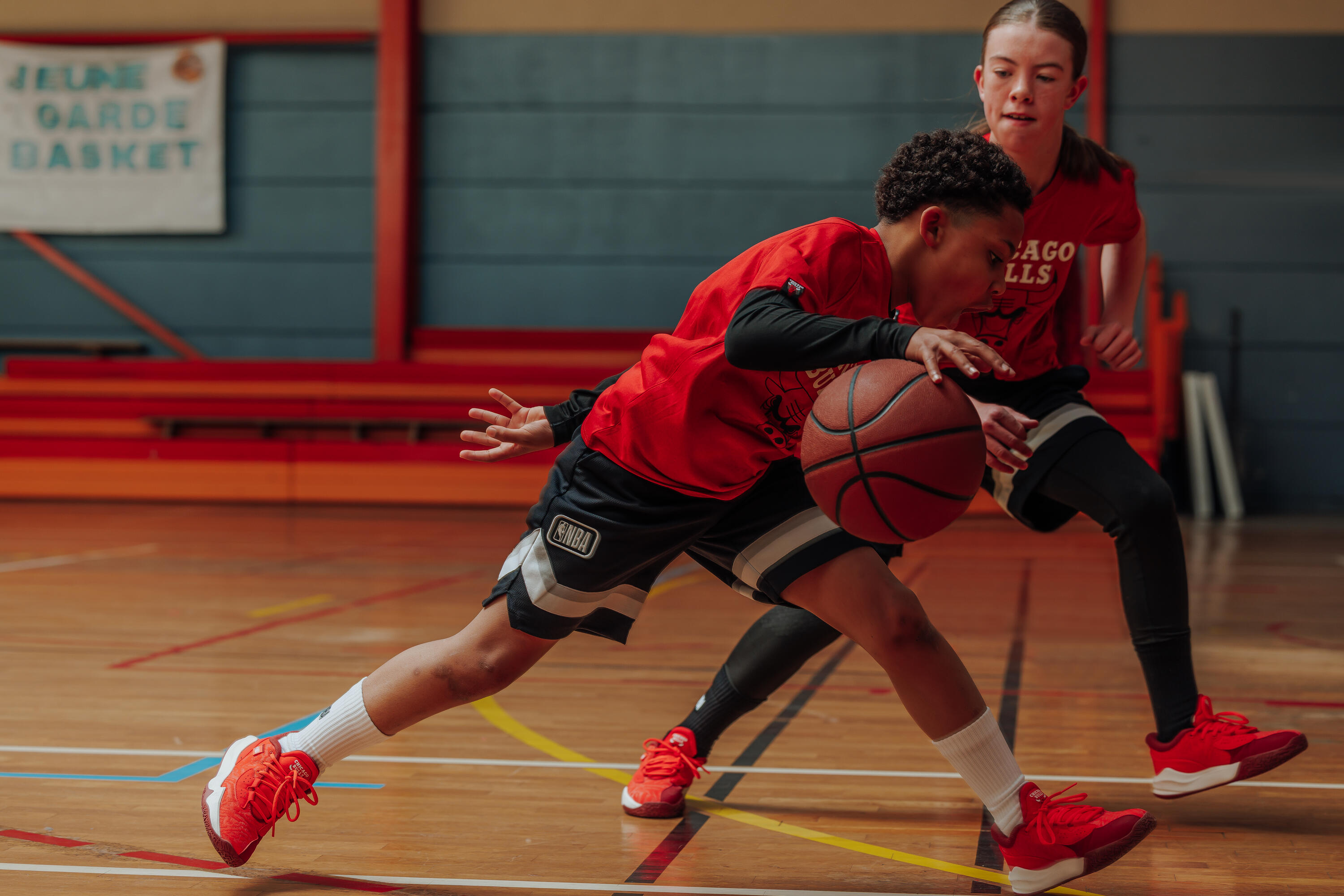 Unterwäsche / 3/4-Tights für NBA-Basketball für Kinder (Schwarz) 8/9