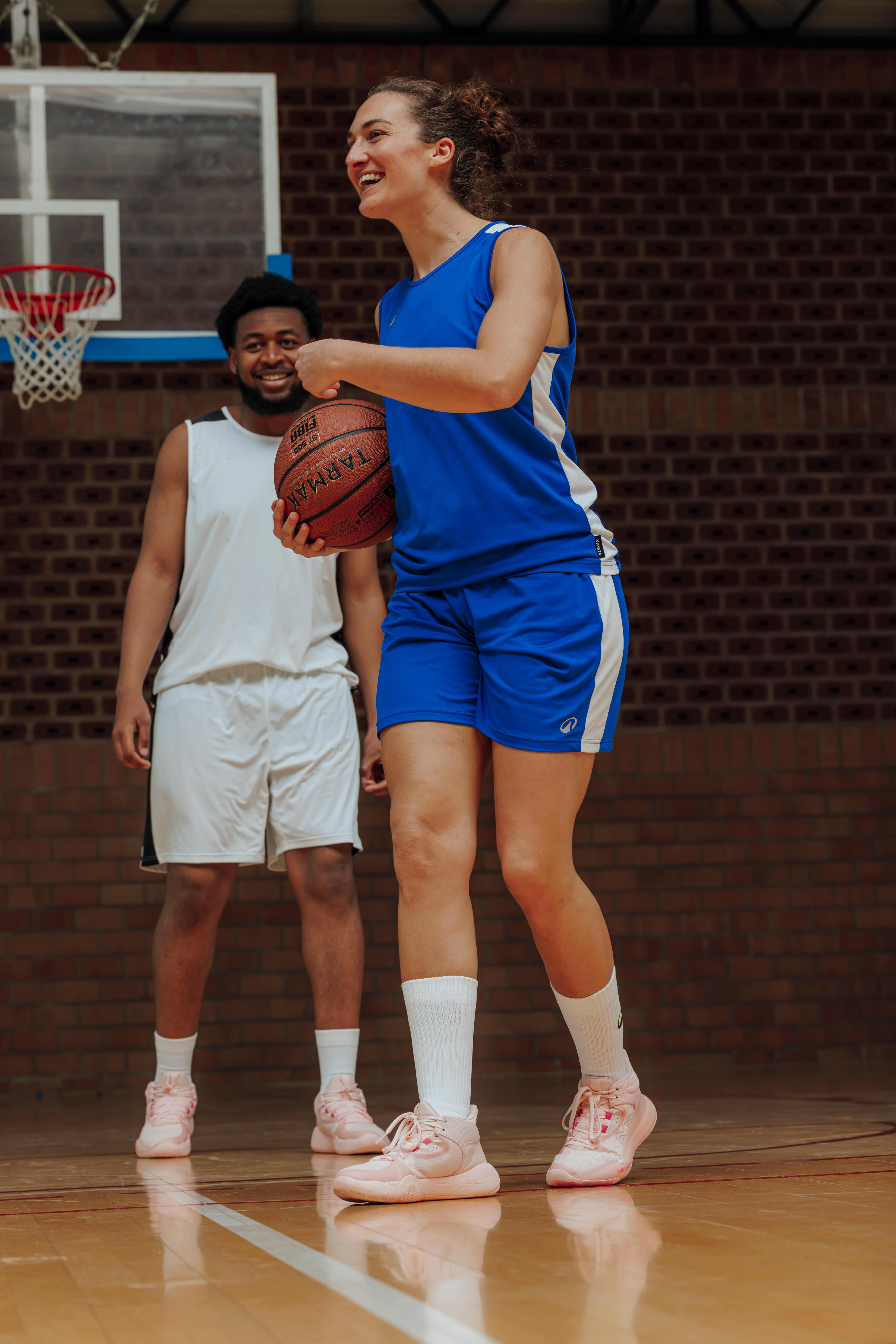 Calções de Basquetebol Adulto SHORT 100 Azul 7/8