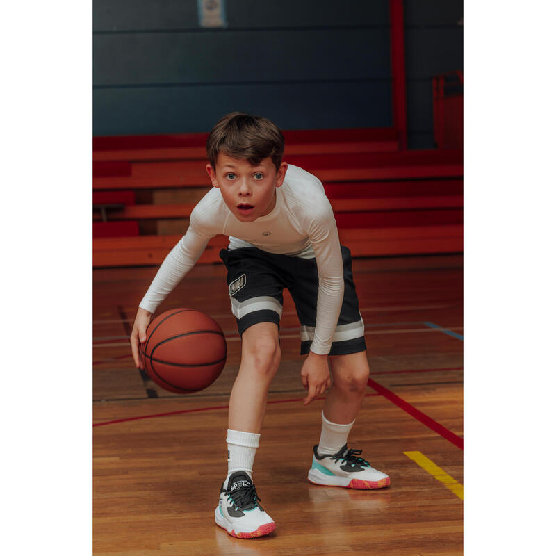 Bluză de baschet NBA Alb Copii