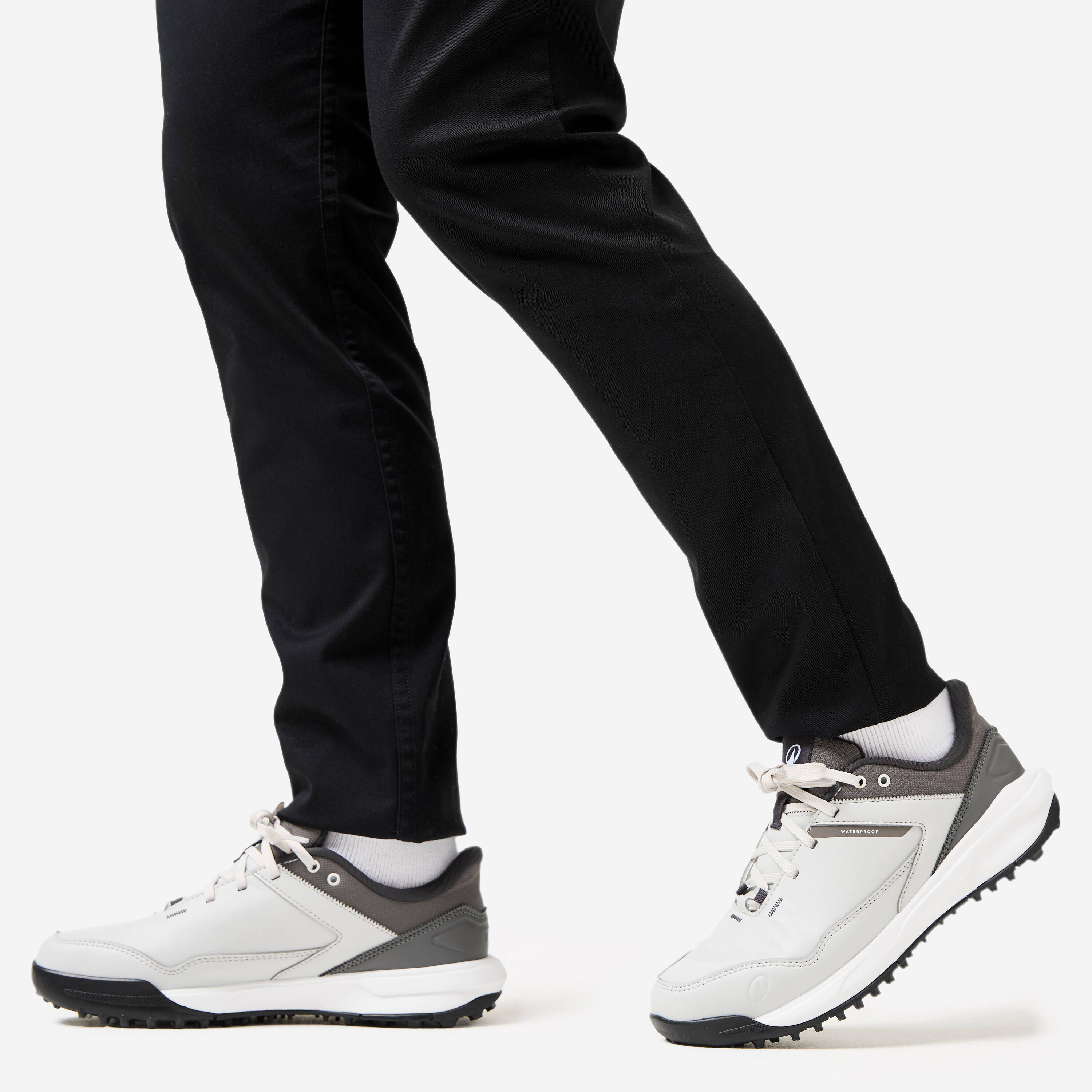 Waterproof Golf Shoes, MW500 grey -  3