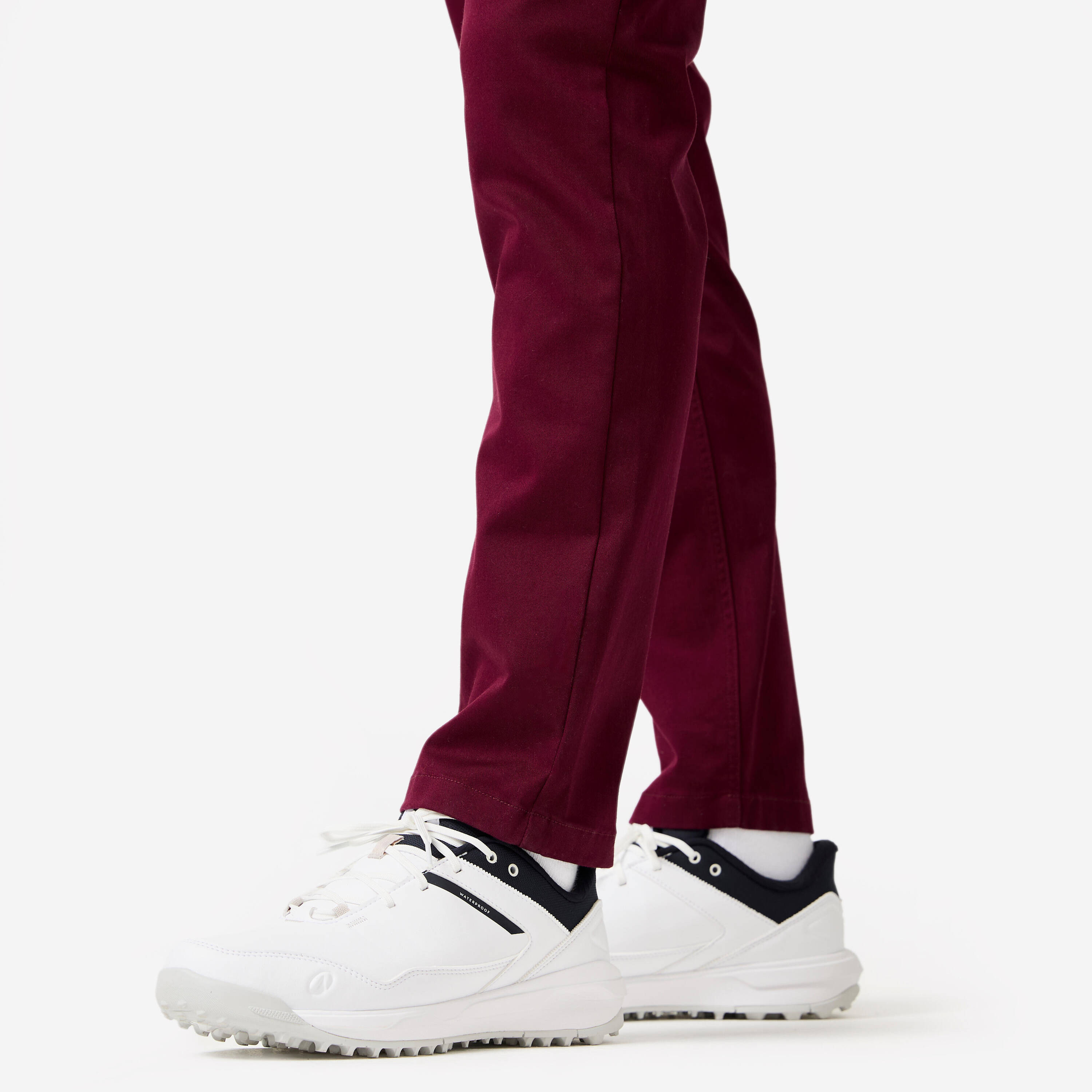 Waterproof Golf Shoes, MW500 white and navy -  3