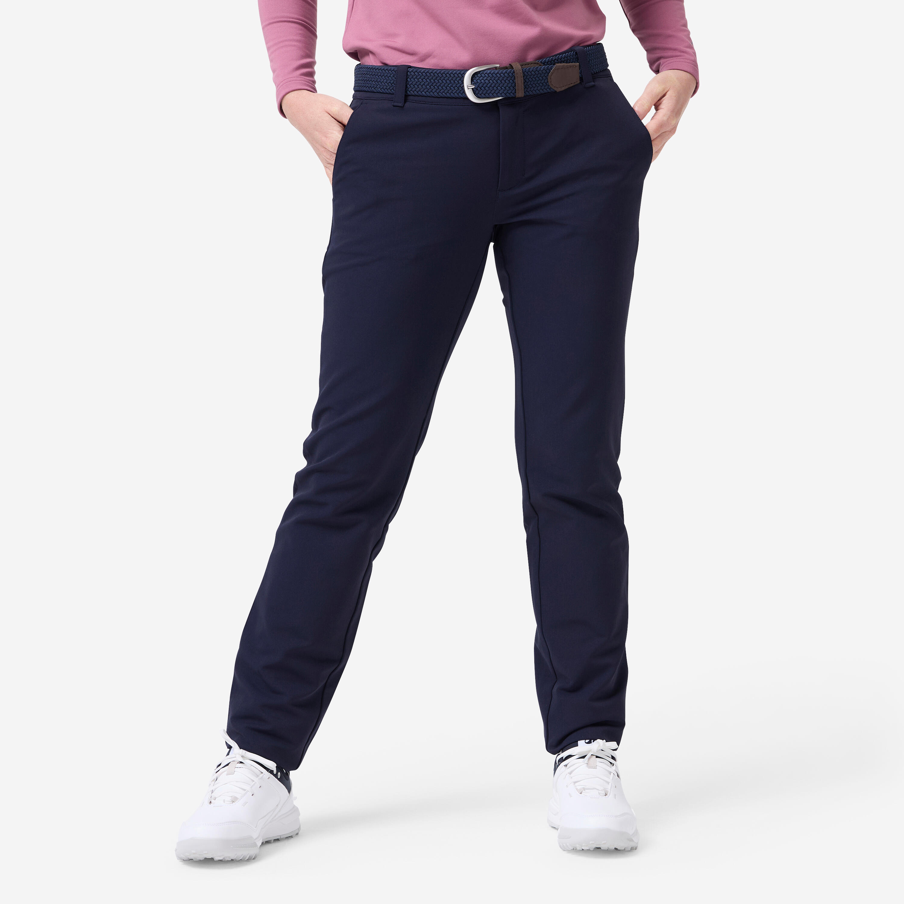 INESIS Golfbroek voor dames winter CW500 marineblauw