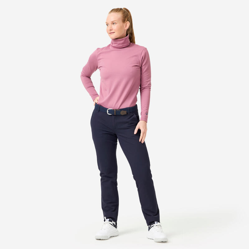 Pantalon golf hiver femme - cw500 bleu marine