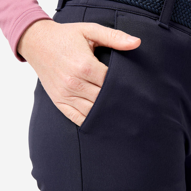 Pantalon golf CW500 Iarnă Bleumarin Damă