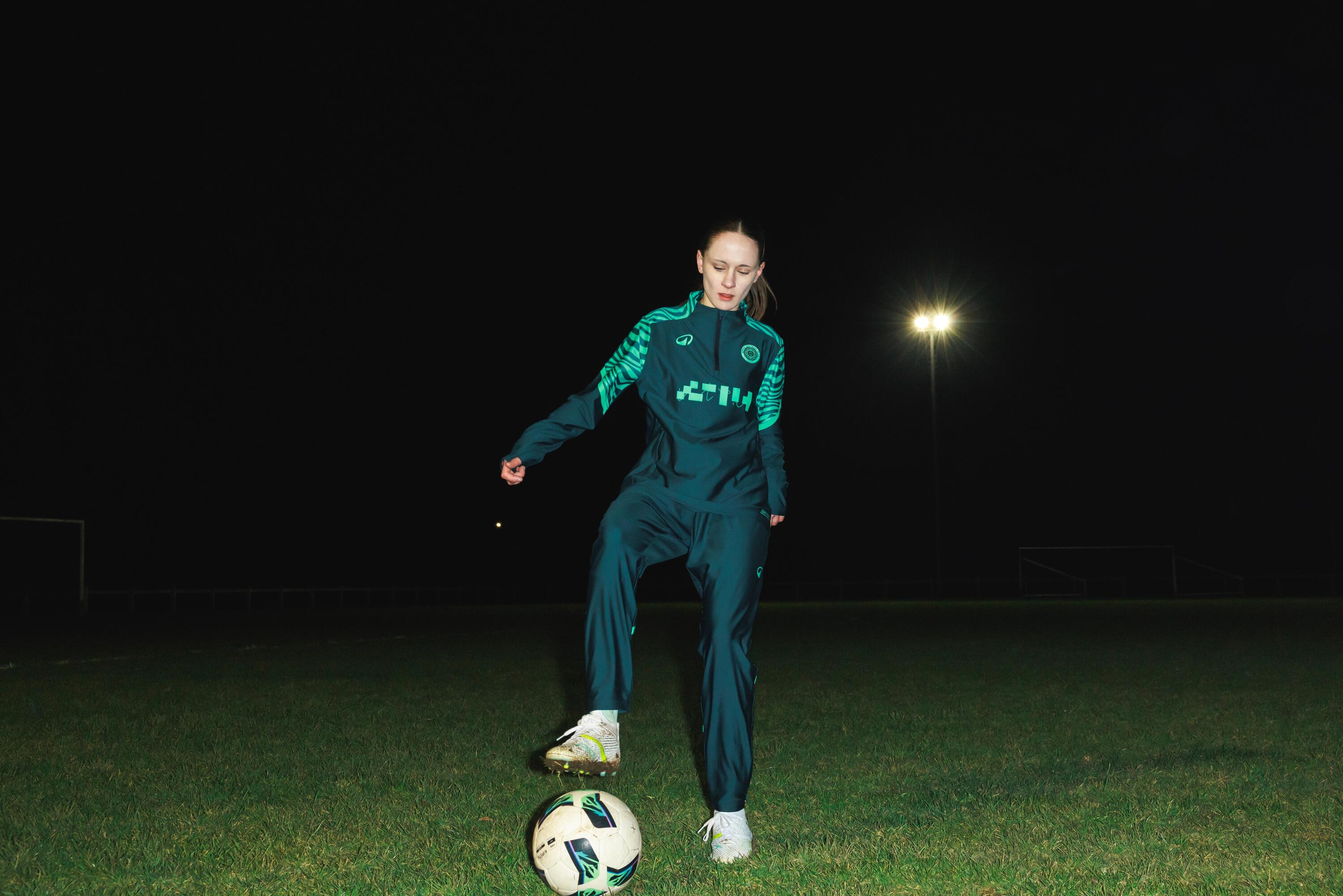 Sweatshirt de Futebol Meio Fecho Mulher Viralto Verde 8/11