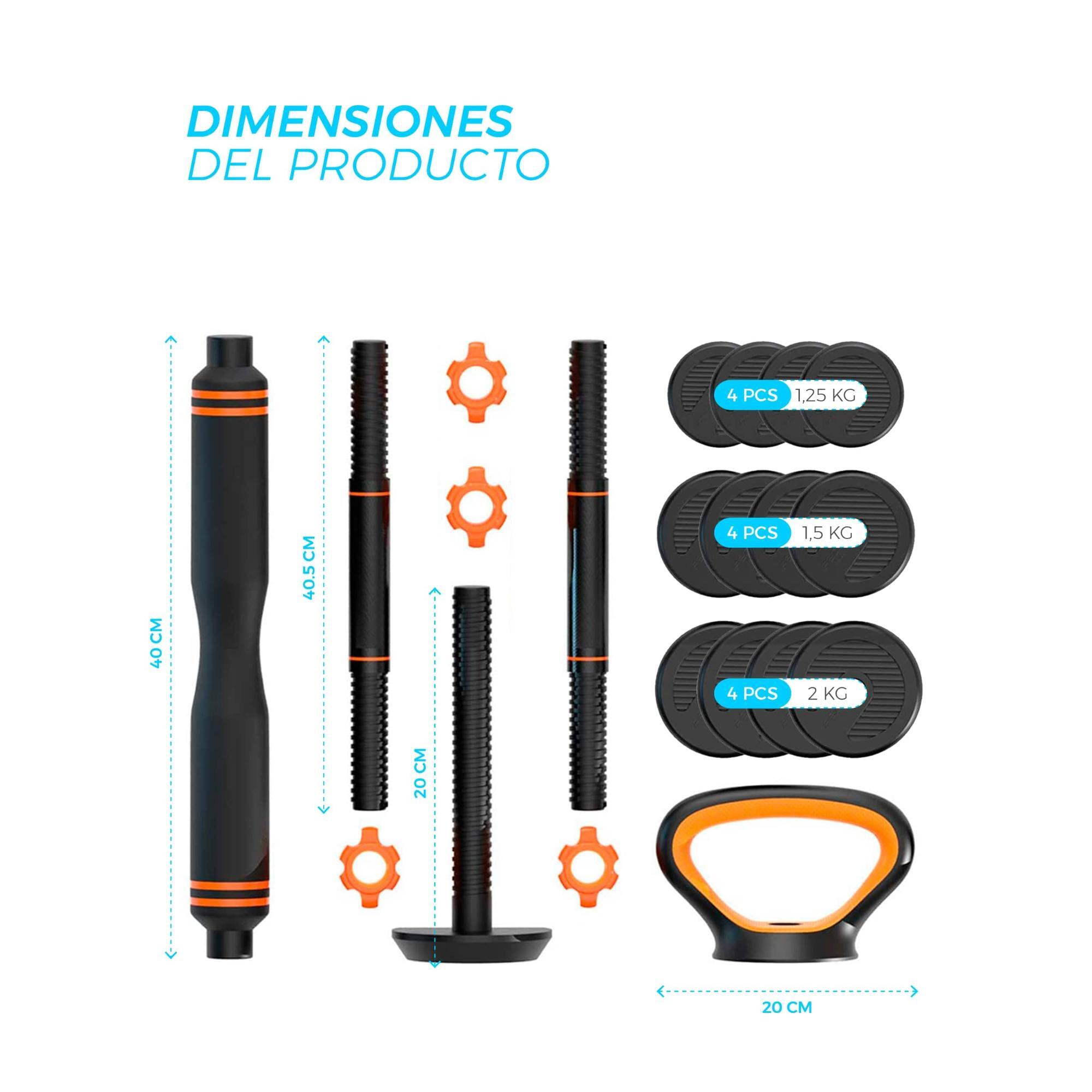 Kit de mancuernas - barras - kettlebell 20 Kg Xiaomi Fit + sensor - CD 9/10