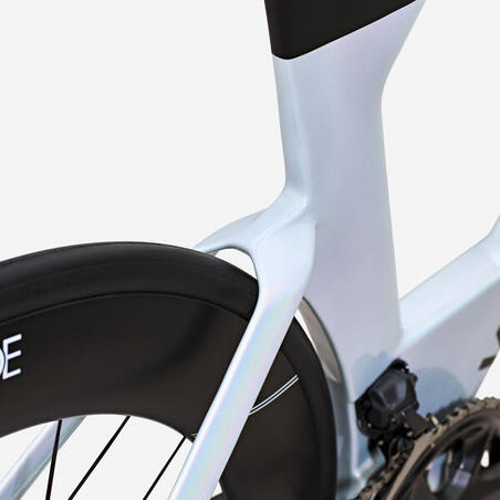 Велосипед XCR TRIATHLON ULTEGRA DI2 білий голографічний
