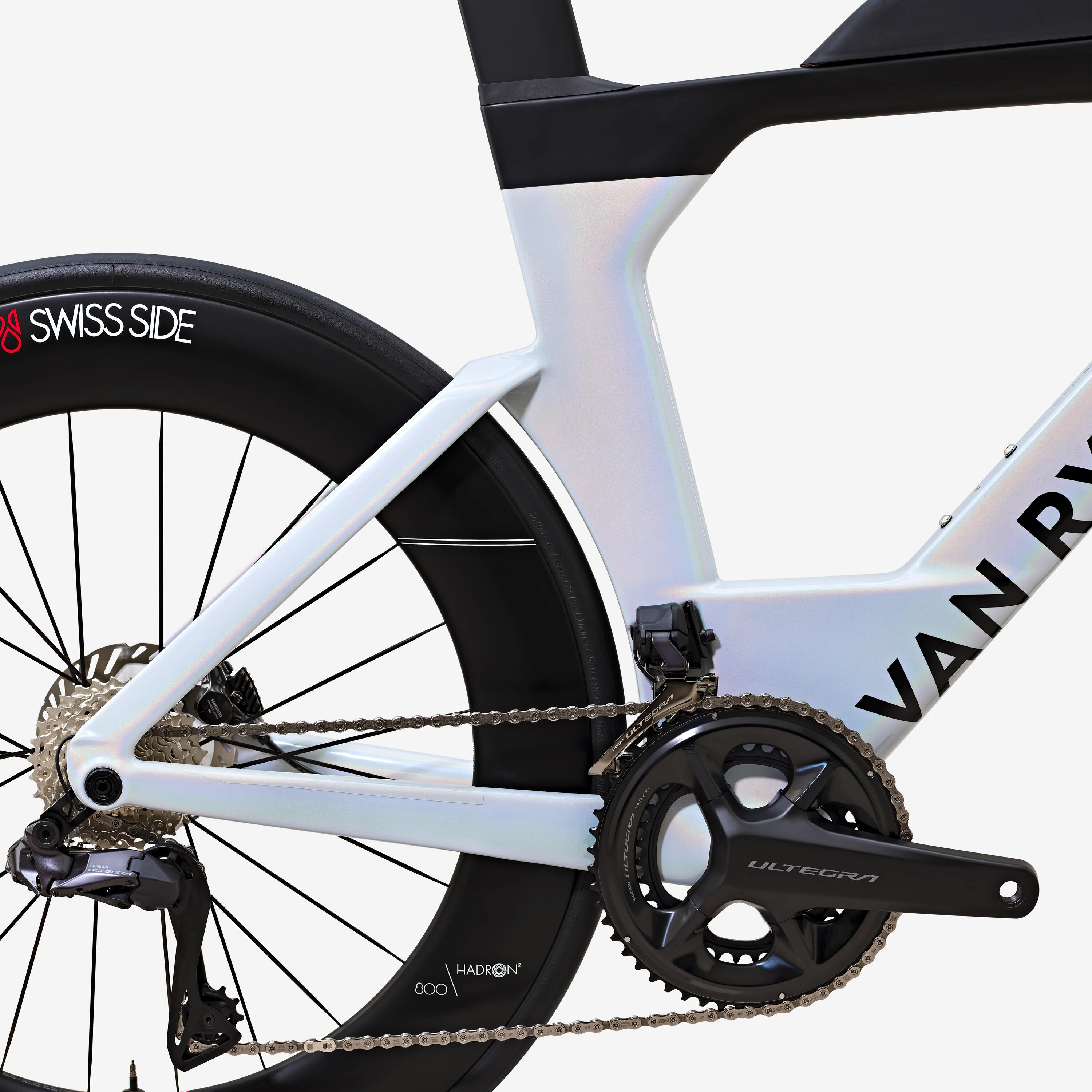 Triathlon bike Shimano Ultegra Di2 2x12s power sensor, XCR raw - White 20/21