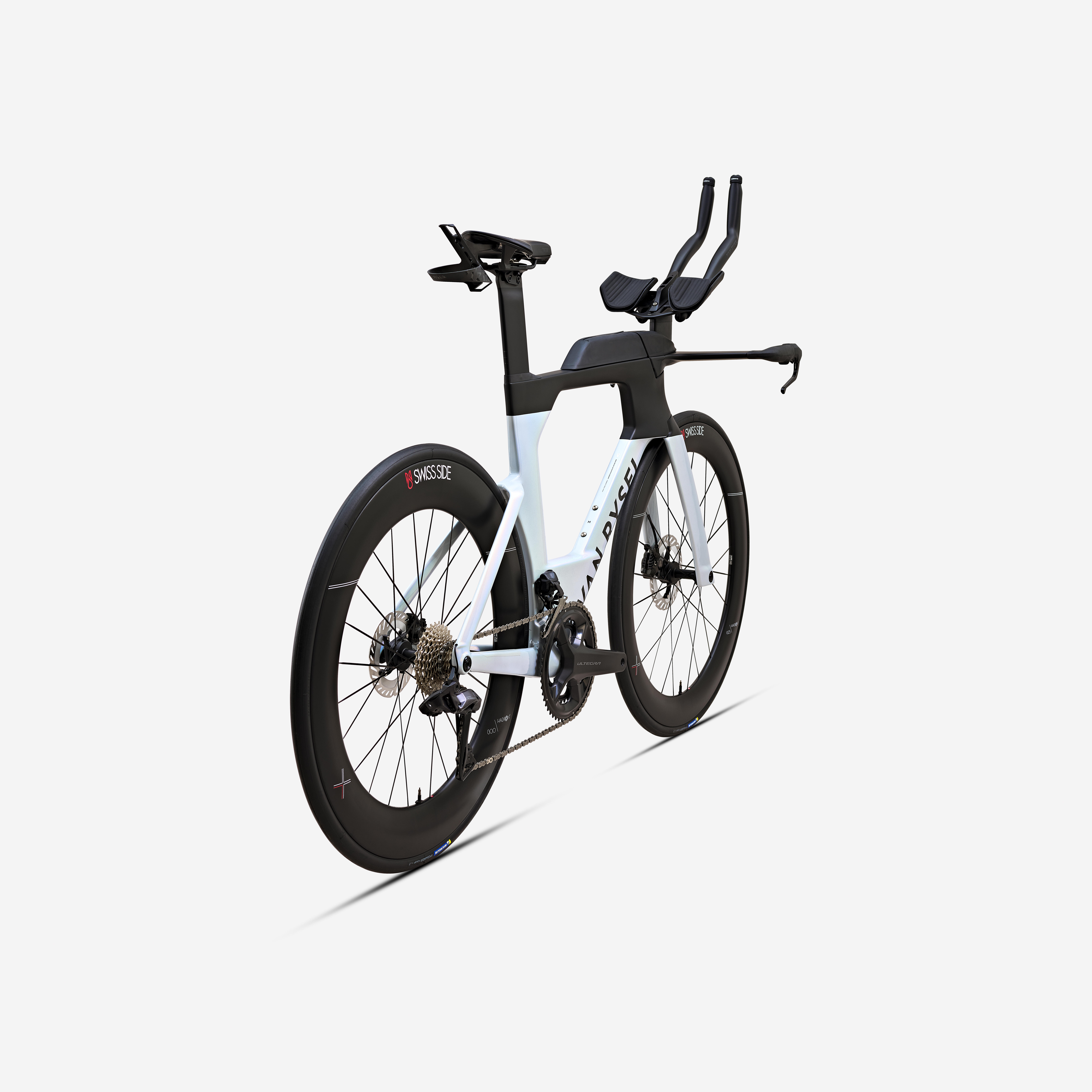 VAN RYSEL Triatlonový bicykel XCR Ultegra Di2 2x12 PWM biely L · záber 4
