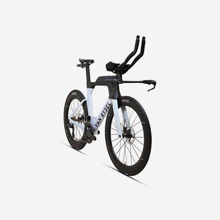 Велосипед XCR TRIATHLON ULTEGRA DI2 білий голографічний