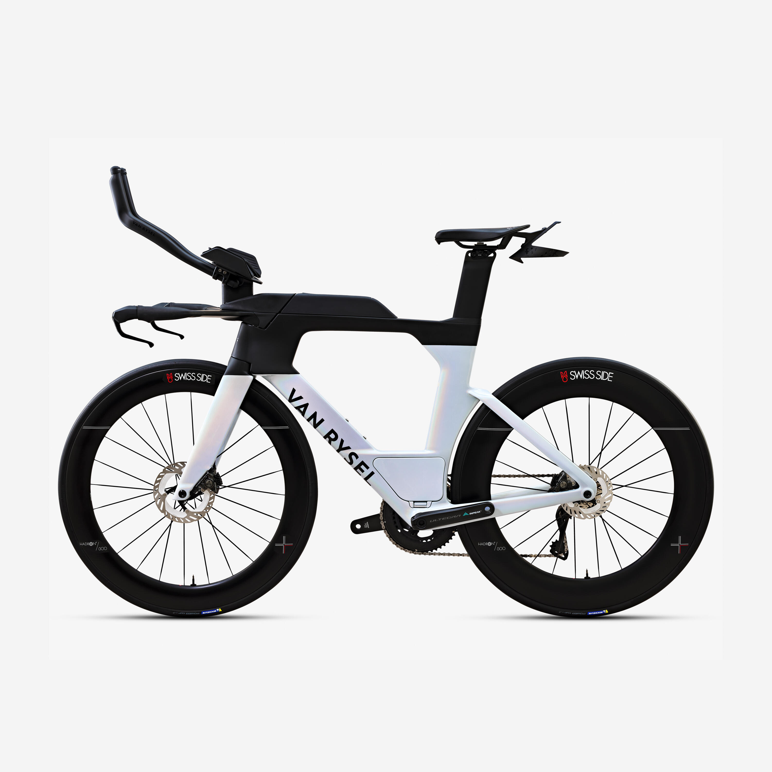 Triathlon bike Shimano Ultegra Di2 2x12s power sensor, XCR raw - White 19/21