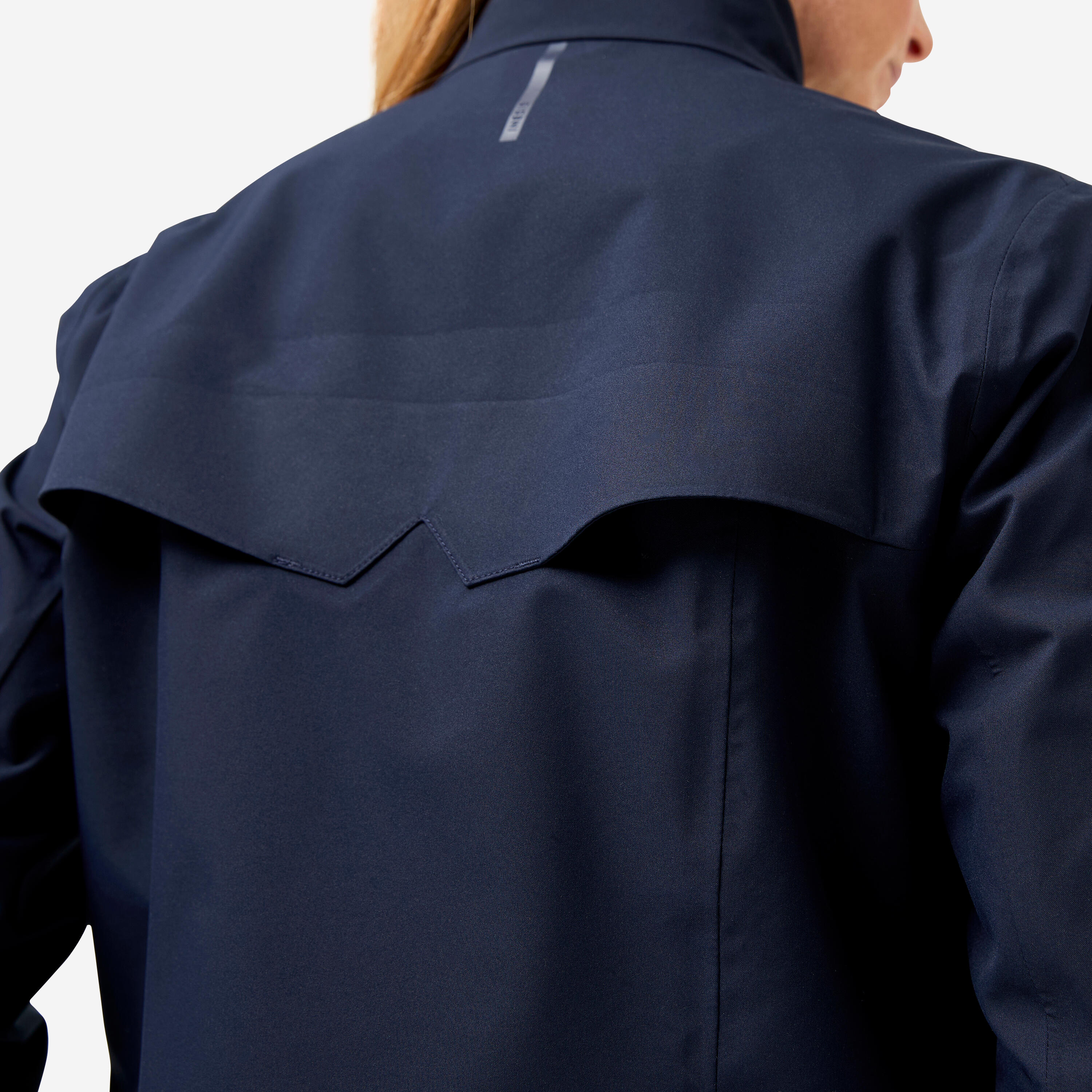 Casaco de Chuva Impermeável de Golf Mulher, RW500 Azul e bege 5/14