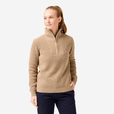 Maglione golf donna MW 500 blu