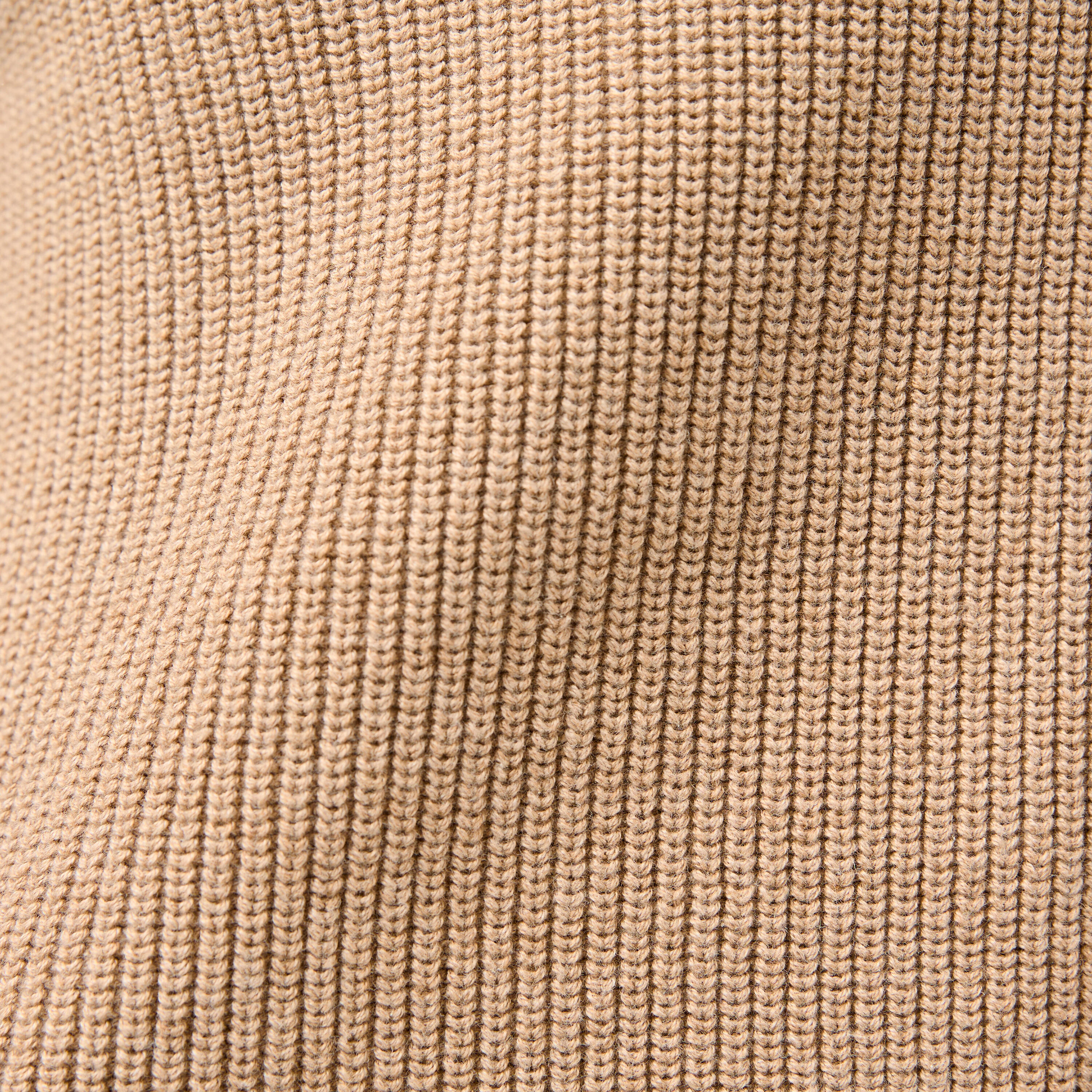 Pull golf zippé femme, MW500 beige 6/10