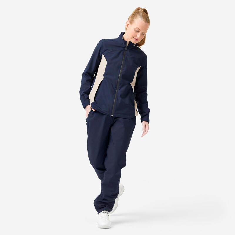 Pantalon impermeabil golf RW500 Bleumarin Damă