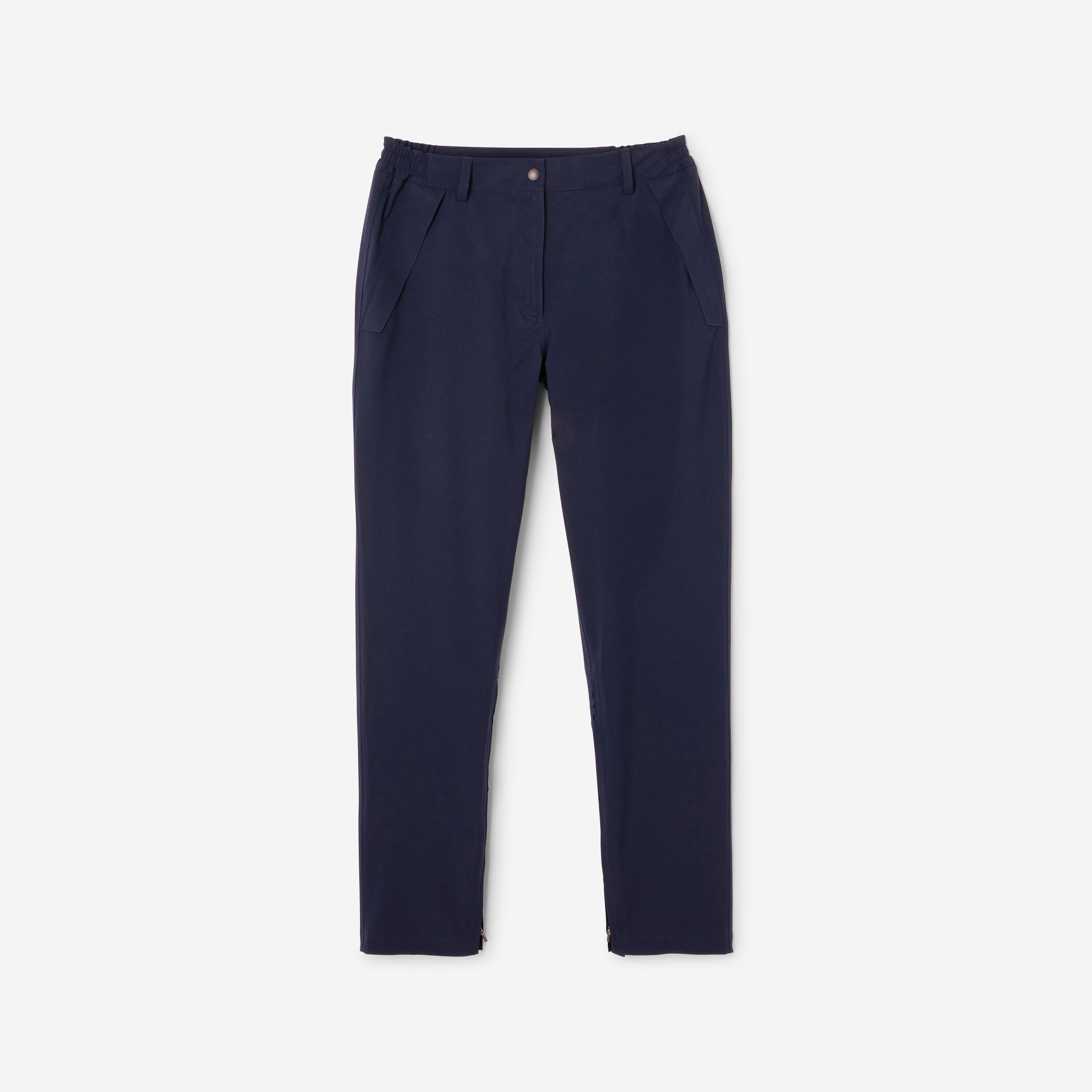 Wasserdichte Golf-Regenhose Damen, RW500 marineblau 10/14
