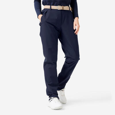 Waterdichte regenbroek rw500 voor dames marineblauw