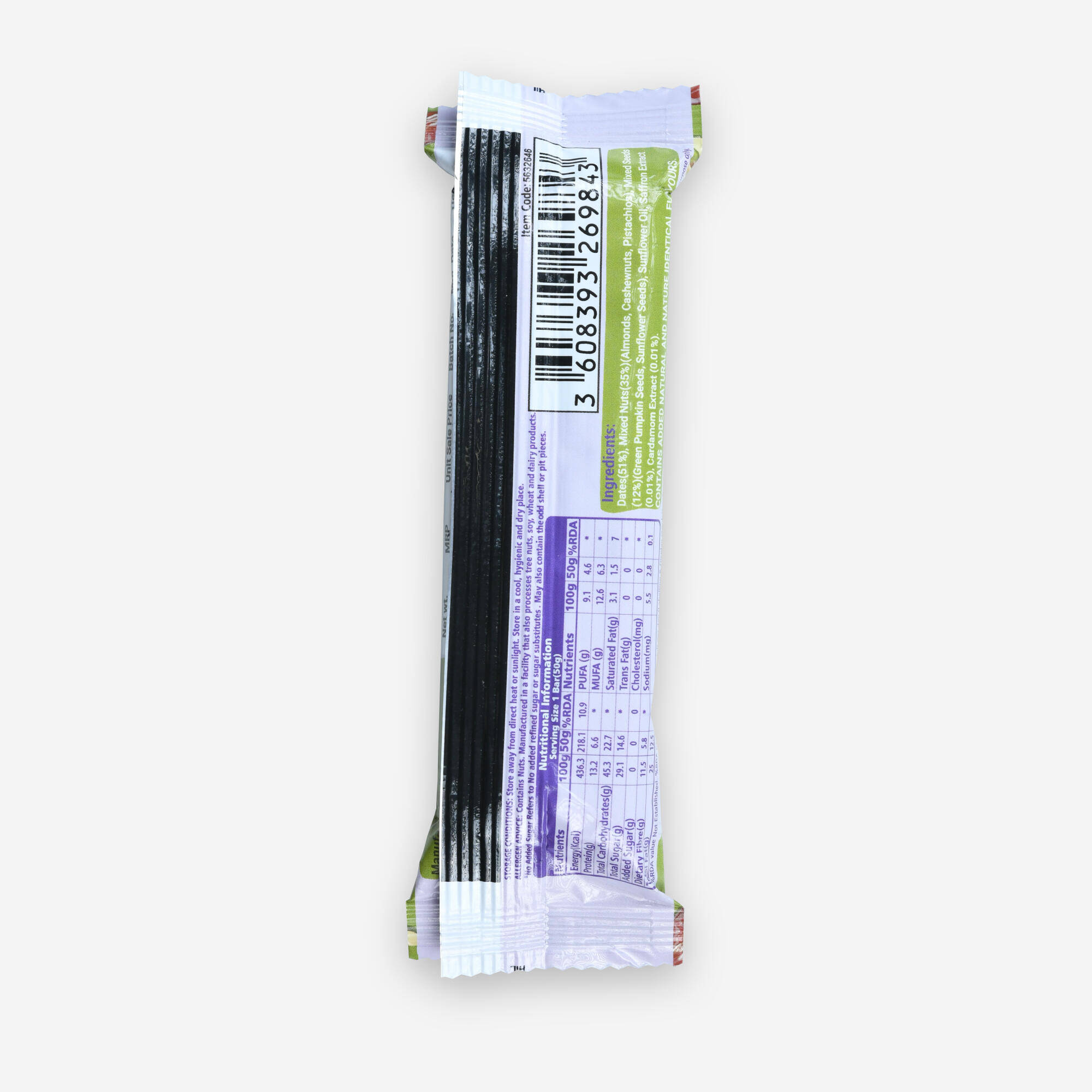 Dates Nuts & Seeds Bar -  Kesar Elaichi -  5