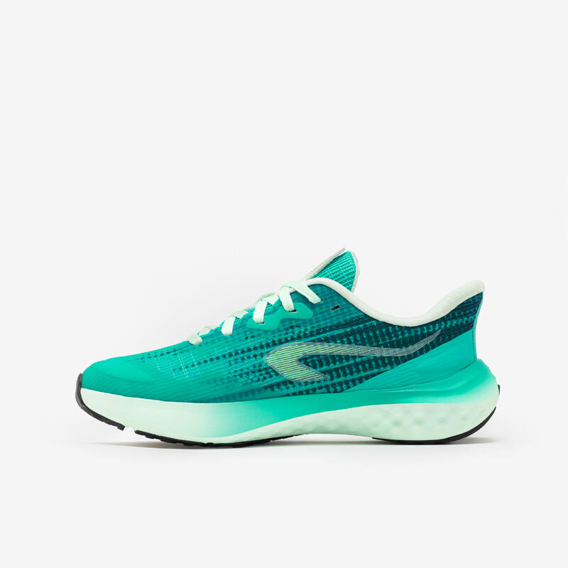 Chaussures de running enfant - KIPRUN K500 FAST vert turquoise