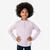 Tee-shirt manches longues running enfant 1/2 zip chaud, kiprun warm 100 Violet