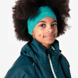 Bandeau Running Respirant Enfant, Kiprun Dry+ Bleu Vert