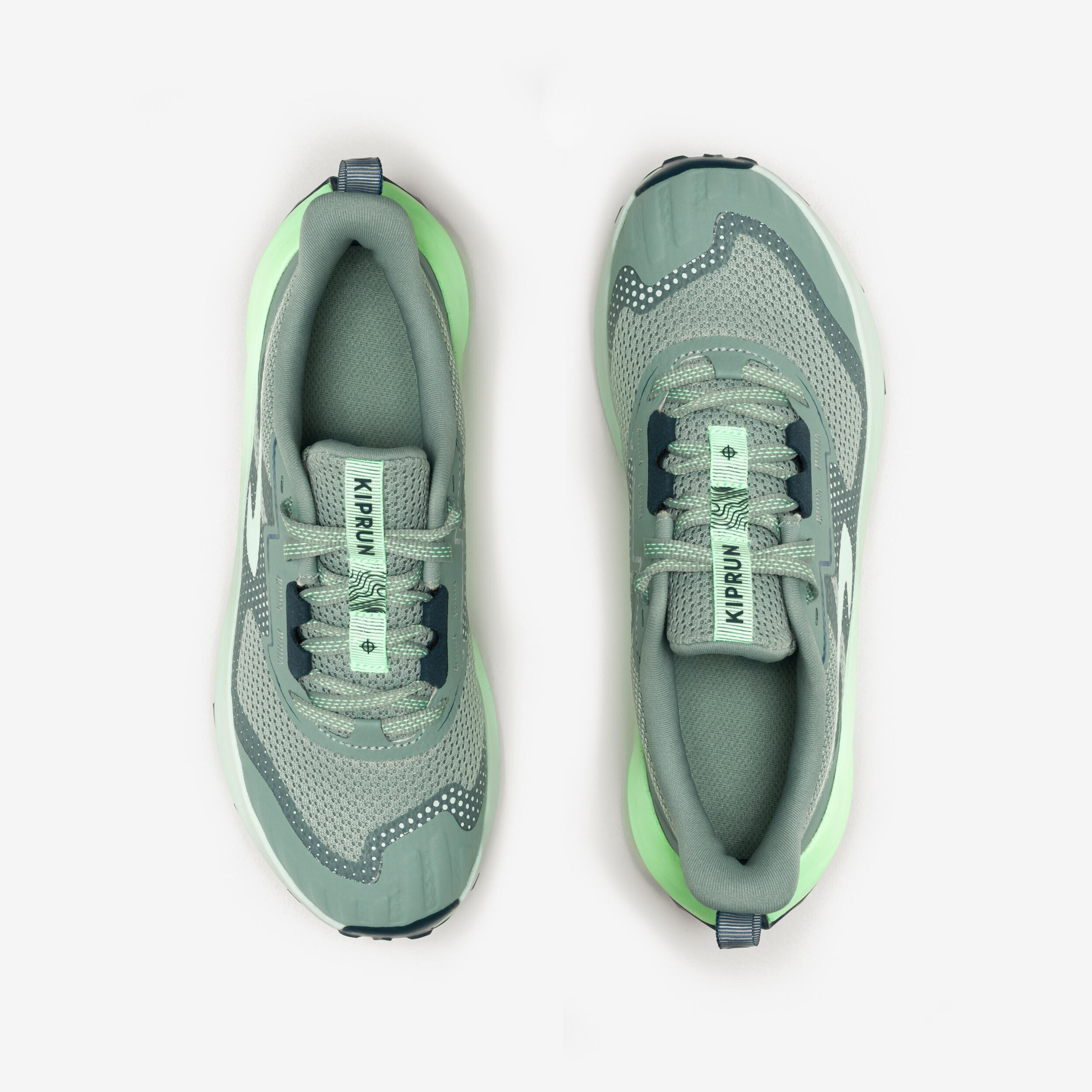 Hardloopschoenen voor kinderen K500 Grip kaki 6/8