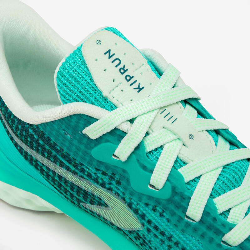 Chaussures de running enfant - KIPRUN K500 FAST vert turquoise
