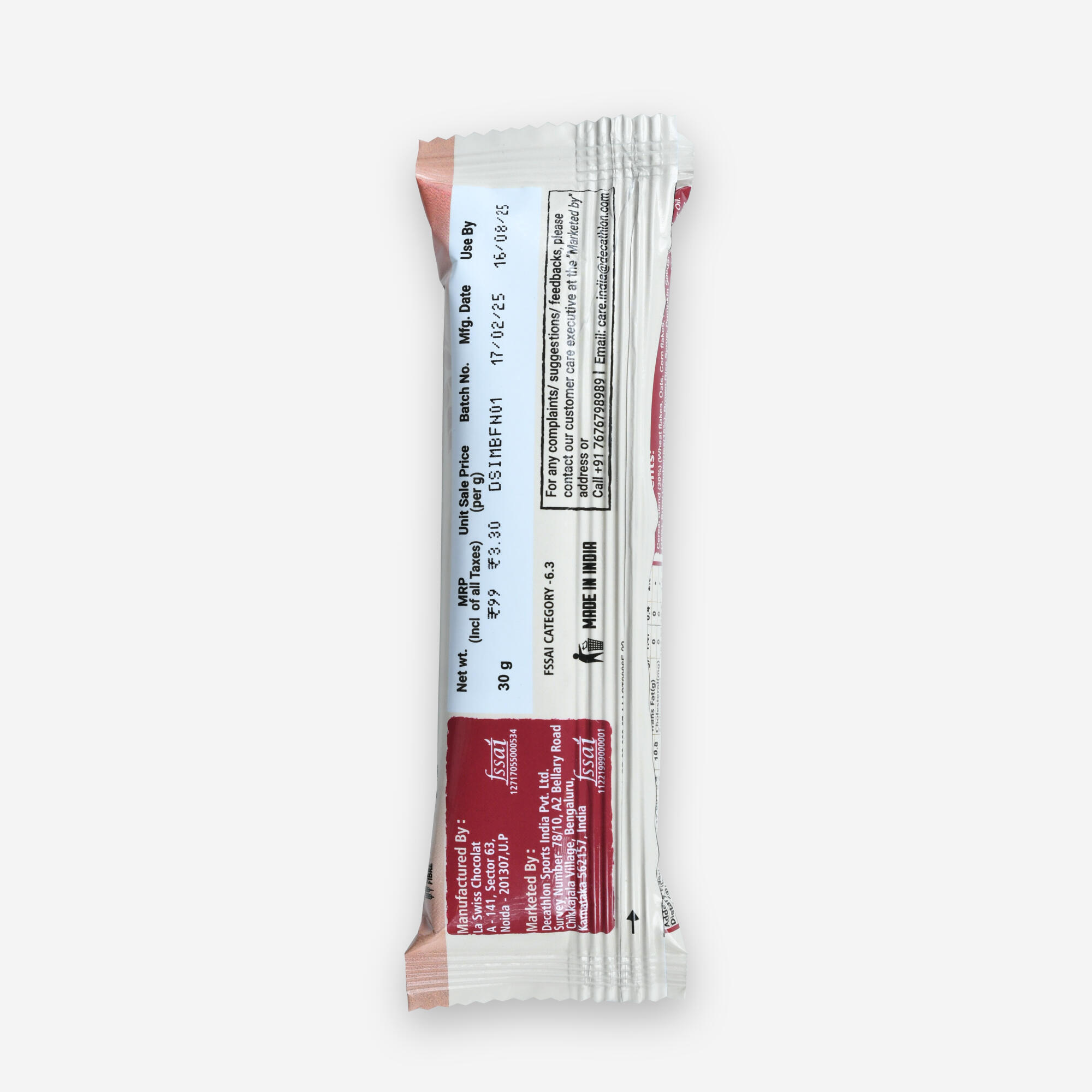 MUESLI BAR  FRUIT & NUT