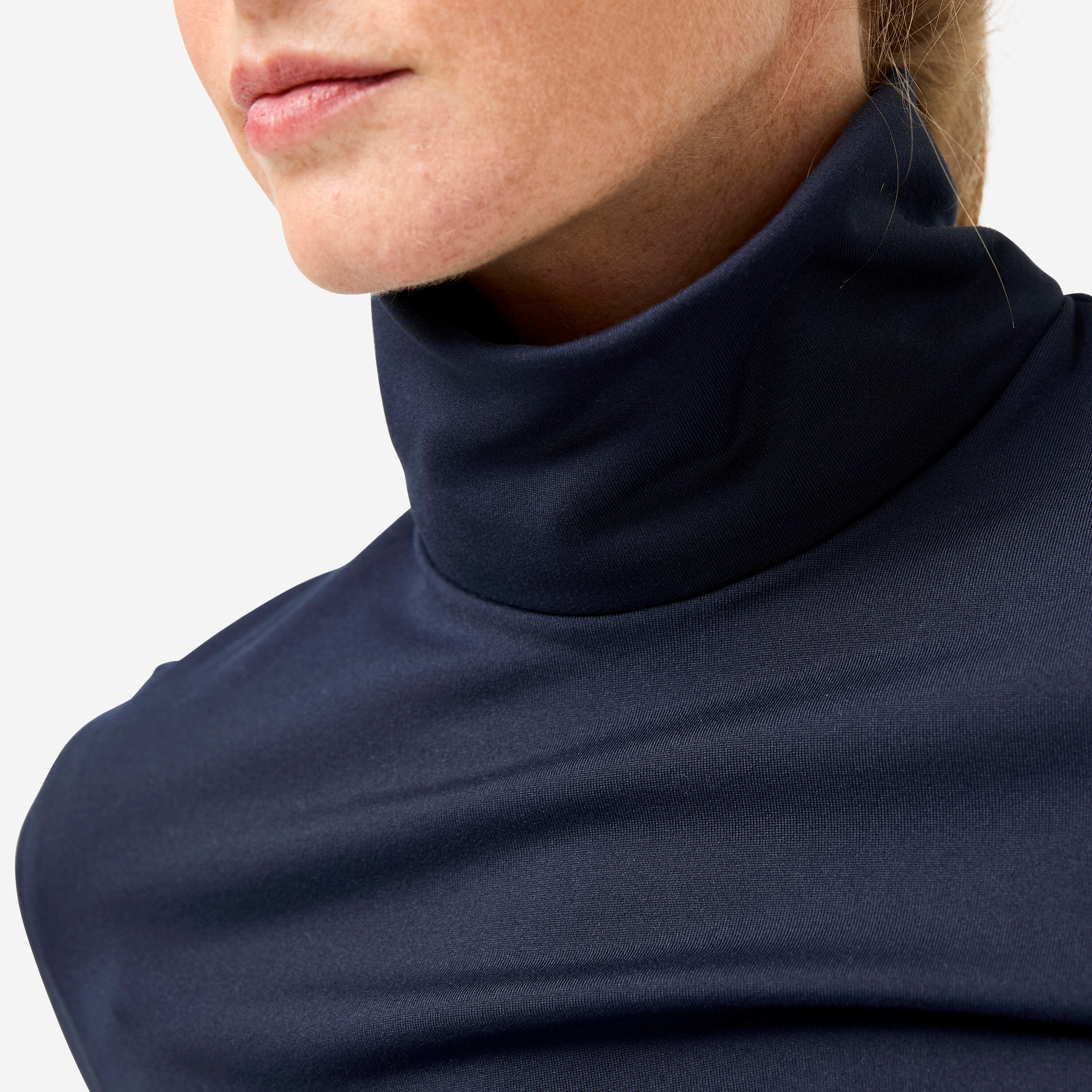 Sous-pull de golf thermique col roulé femme, CW500 bleu marine 3/11